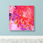 Toile Élégante Hydrangée violette et orange Limelight (Insitu (Plancher de Bois))