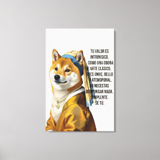 Toile Elegante Lienzo de Colección: Vermeer con Perla