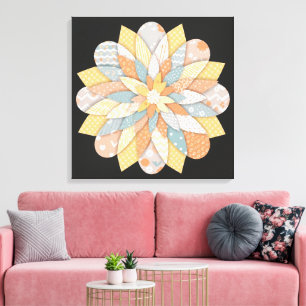Toile Élégante œuvre d'art murale mandala Géométrique