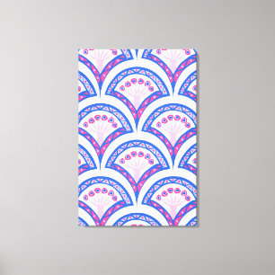 Toile Élégante œuvre d'art ornementale vintage