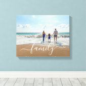 Toile Élégante photo de famille moderne (Insitu (Plancher de Bois))