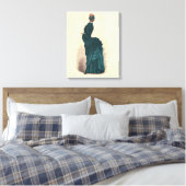 Toile Élégante robe victorienne bleue (Insitu(Chambre))