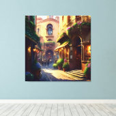 Toile Elégante rue italienne Quatre (Insitu (Plancher de Bois))