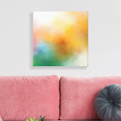 Toile Elégante Tendance Moderne Artwork Abstrait Rouge J (Insitu(Salon))