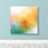 Toile Elégante Tendance Moderne Artwork Abstrait Rouge J (Insitu (Plancher de Bois))