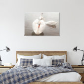 Toile Élégantes aquarelles modernes Art Cygnes sur le Da (Insitu(Chambre))