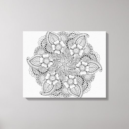 Toile Élément rond inspiré 6 (Recto)