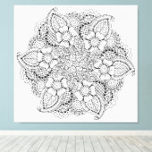 Toile Élément rond inspiré 6 (Insitu (Plancher de Bois))