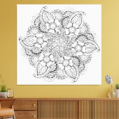 Toile Élément rond inspiré 6 (Insitu(Salon))