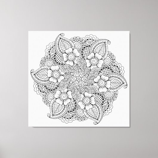 Toile Élément rond inspiré 6 (Recto)