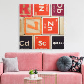 Toile Éléments périodiques Science du zinc (Insitu(Salon))