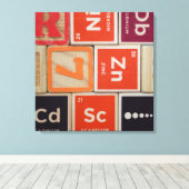 Toile Éléments périodiques Science du zinc (Insitu (Plancher de Bois))