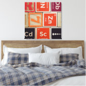 Toile Éléments périodiques Science du zinc (Insitu(Chambre))