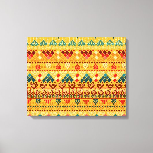 Toile Éléments tribaux, motif polyvalent et transparent. (Recto)