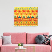 Toile Éléments tribaux, motif polyvalent et transparent. (Insitu(Salon))