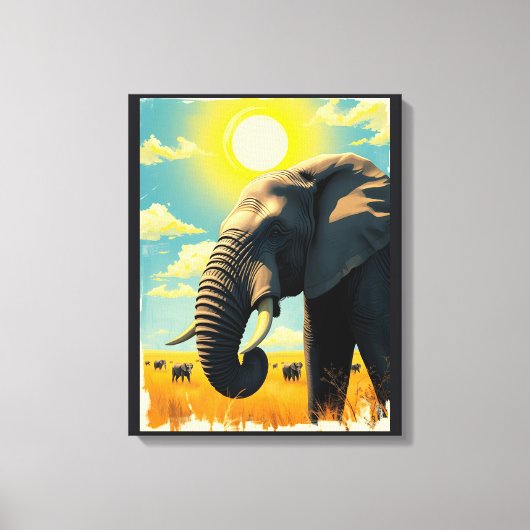 Toile Eléphant (Recto)