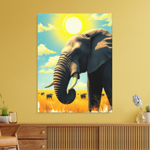 Toile Eléphant