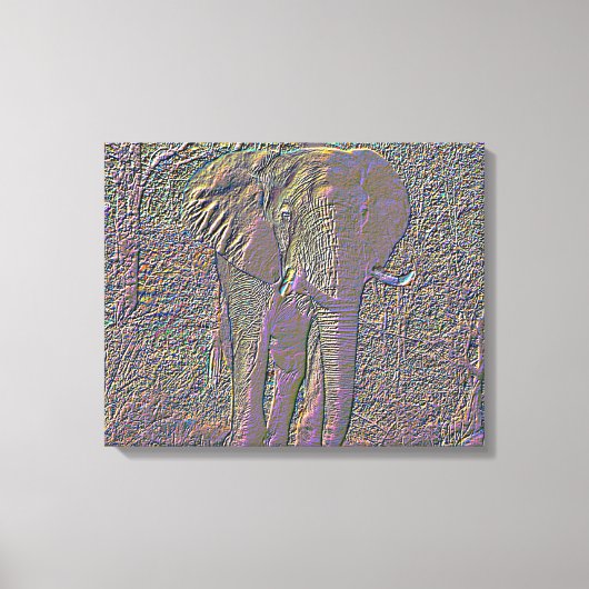 Toile Éléphant Abstrait (Recto)