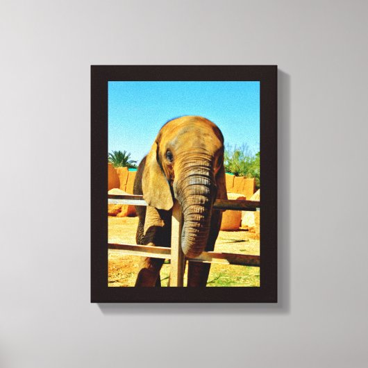 Toile Elephant amical (Recto)