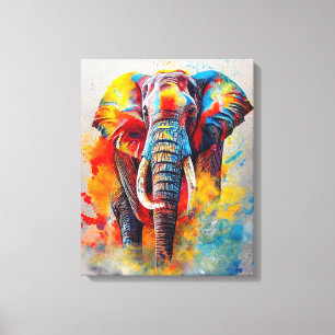Toile Elephant Animal Discovery Aventure Nature Planet