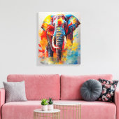 Toile Elephant Animal Discovery Aventure Nature Planet (Insitu(Salon))