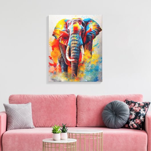 Toile Elephant Animal Discovery Aventure Nature Planet (Insitu(Salon))