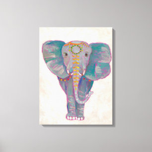 Toile Éléphant asiatique de zen
