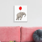 Toile Eléphant avec ballon (Insitu(Salon))