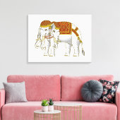 Toile Elephant blanc thaïlandais Erawan (Insitu(Salon))