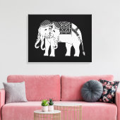 Toile Elephant blanc thaïlandais Erawan (Insitu(Salon))