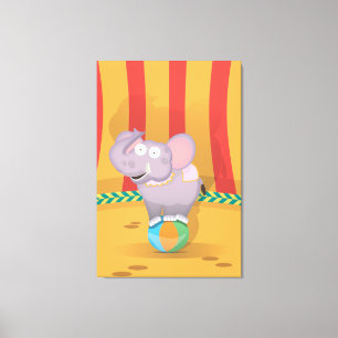 Toile Éléphant de cirque