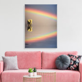 Toile Eléphant, Eau et Arc-en-ciel, Kenya (Insitu(Salon))