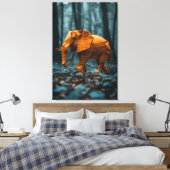 Toile Eléphant en papier (Insitu(Chambre))