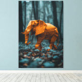 Toile Eléphant en papier (Insitu (Plancher de Bois))