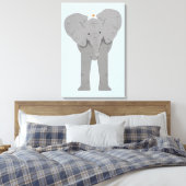 Toile éléphant et oiseau (Insitu(Chambre))