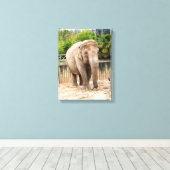 Toile éléphant indien animal (Insitu (Plancher de Bois))
