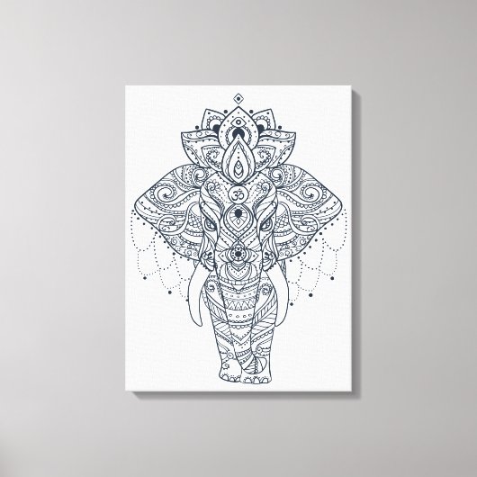 Toile Eléphant inspiré (Recto)