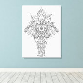 Toile Elephant inspiré 11 (Insitu (Plancher de Bois))