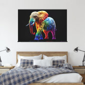 Toile Eléphant mignon (Insitu(Chambre))