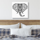 Toile Eléphant Motif ethnique 6 (Insitu(Chambre))