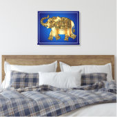 Toile Eléphant or ornemental (Insitu(Chambre))