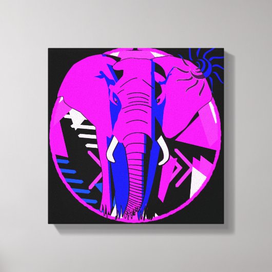 Toile Éléphant Rose (Recto)