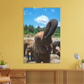 Toile Éléphant Sri Lanka (Insitu(Salon))