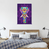 Toile Eléphant stylisé Art coloré (Insitu(Chambre))