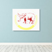 Toile Eléphant vintage (Insitu (Plancher de Bois))