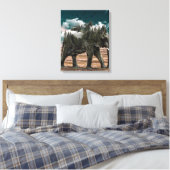 Toile Éléphant | Zazzle_Growshop. (Insitu(Chambre))