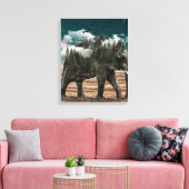 Toile Éléphant | Zazzle_Growshop. (Insitu(Salon))