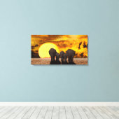 Toile Eléphants (Insitu (Plancher de Bois))