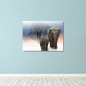Toile Eléphants (Insitu (Plancher de Bois))