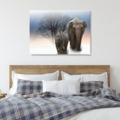 Toile Eléphants (Insitu(Chambre))